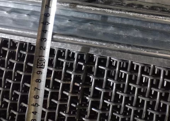 Manganese Crimped Crusher Vibrating Wire Screen Mesh Untuk Tambang Batu