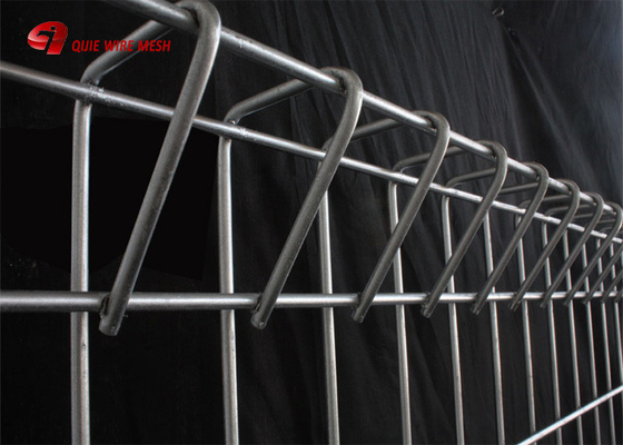 Roll Top Wire Mesh Pagar Panel, Pagar BRC Dekoratif 1500mm / 2000mm / 2500mm Lebar