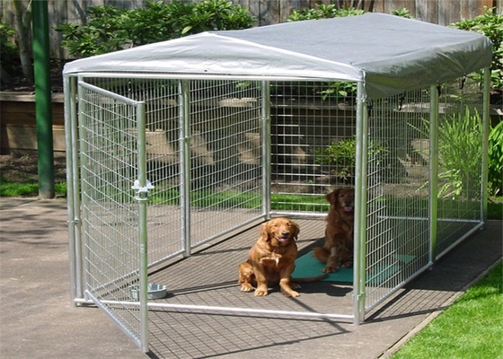 Kandang hewan peliharaan lipat besar untuk rumah anjing / Kennel anjing logam dengan gerbang