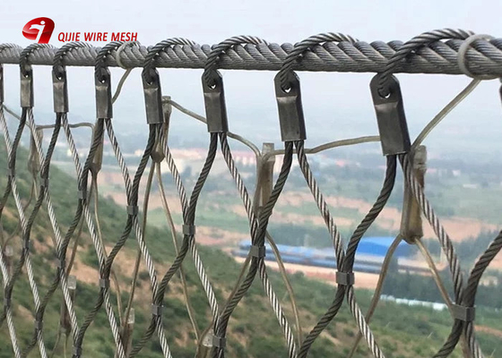 316l Zoo 7 X 7 Stainless Steel Wire Rope Mesh Fleksibel
