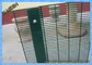 PVC dilapisi Tenunan kawat Mesh Panel Galvanis Core kawat Kokoh Untuk Penjara