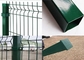 Pvc hijau dilapisi pagar wire mesh / 3d pagar kawat melengkung