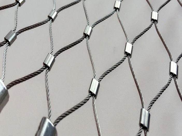 Kebun Binatang Kandang Perlindungan pagar baja tahan karat layar Mesh Expand Web Wire Tali Kabel Jaringan 0
