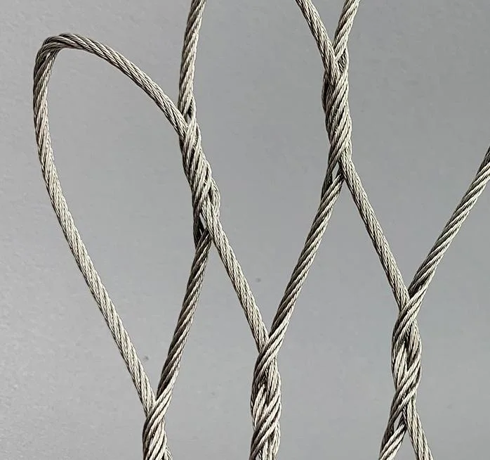 Kebun Binatang Kandang Perlindungan pagar baja tahan karat layar Mesh Expand Web Wire Tali Kabel Jaringan 1