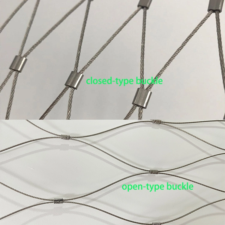Kualitas tinggi kolam renang Iron Fence Mesh Fleksibel stainless steel Wire Rope Zoo Mesh Fenc USA Pagar Mesh 0