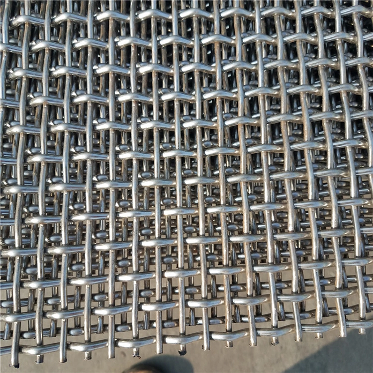 Grosir Galvanized Square Woven Wire Mesh / Stainless Steel Crimped Wire Mesh 2