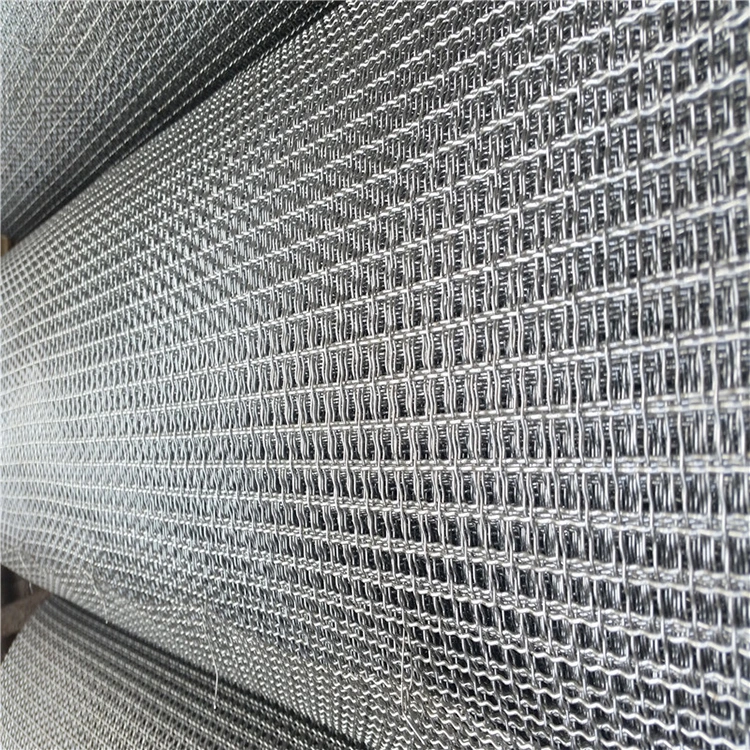 Grosir Galvanized Square Woven Wire Mesh / Stainless Steel Crimped Wire Mesh 4