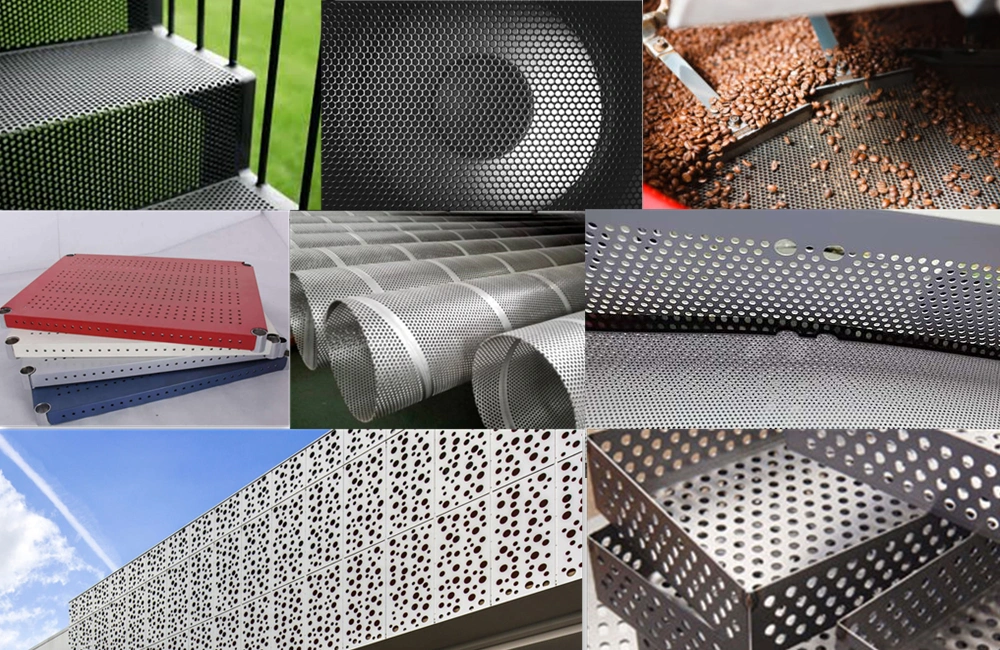 2mm 3mm Ukuran Lubang Stainless Steel Perforated Metal Sheet Mesh Lembar Dekoratif Untuk Ventilasi 1
