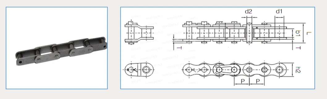 Lubang Berlubang Stainless Steel 316L Pelat Rantai Logam Conveyor Belt Mesh 8