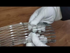 T316 3mm Arsitektur Woven Wire Mesh Dekorasi Fasad Bangunan Lapisan