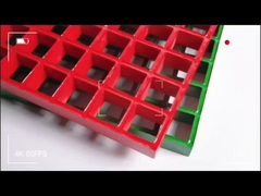 Kisi-kisi Cetakan Fiberglass/FRP 20*20*40 Jaring Persegi dengan Ketahanan Korosi Kekuatan Tinggi