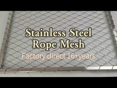 7x19 stainless steel Wire Rope Mesh Net Dengan Ferrules Untuk Tangga