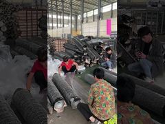 Hijau 20 Ga Metal Wire Mesh Dekoratif Hexagonal Wire Netting PVC Ditutupi