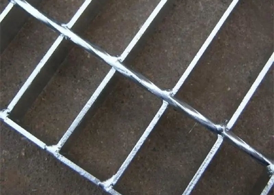 Galvanized Steel Grating Welded Steel Bar 25x3 800x1000 Pelat Grid Logam Untuk Platform Walkway