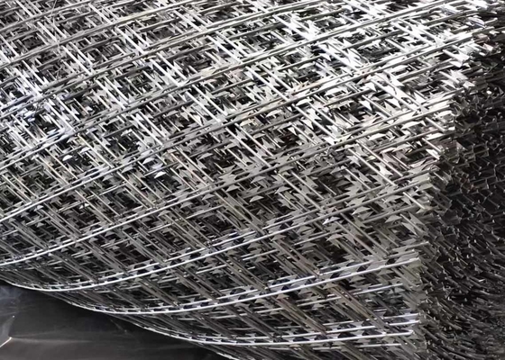 Keamanan Tinggi Cbt-60 Cbt-65 Concertina Razor Barbed Wire Mesh Pagar