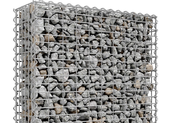 Bentuk Disesuaikan Hot Dipped Galvanized Welded Gabion Mesh Untuk Layar Gabion