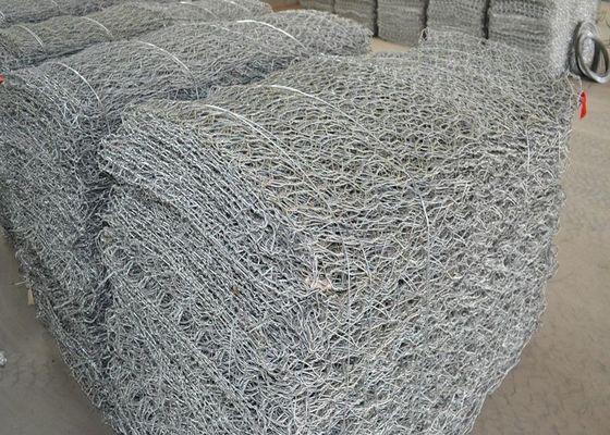 Keranjang Gabion Dilas Berat 100 X 100 Mm Stainless Steel Wire Mesh Heksagonal