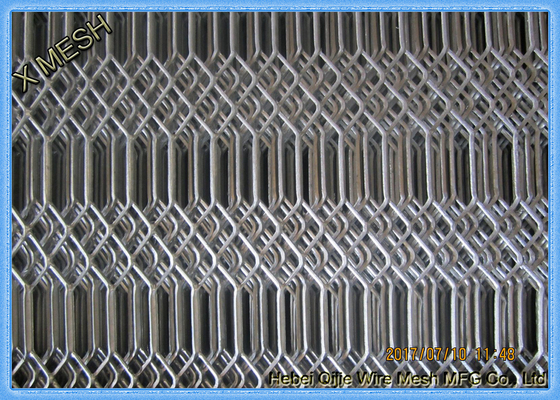 Hot Dipped Galvanized Expanded Metal Mesh, Expanded Mesh Stainless Steel Untuk Pagar / Fiji