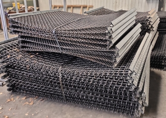 Crimped Stone Crusher Wire Mesh Vibrating Screen Untuk Pengayakan Tambang