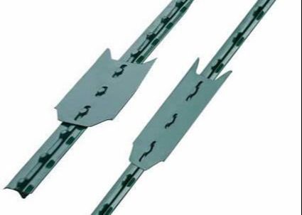 Galvanized Hd 6 kaki baja pagar Post Dengan Plat