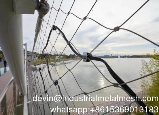 High Strength Flexible Birds Aviary Cable Net 304 316 Diamond Stainless Steel Cable Woven Ferrule Wire Rope Mesh