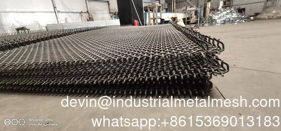 Heavy Duty Crimp Wire Screens Mesh Untuk Vibrating Screen