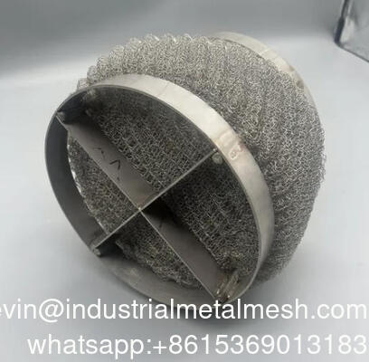 50 80 100 150 mm ketebalan stainless steel Wire Mesh Demister Filter Pad
