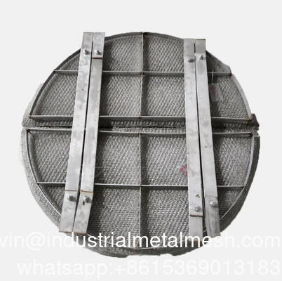 Demister 304 Stainless Steel Wire Mesh PP Air Demister Filter Mesh Pad untuk Gas Scrubber