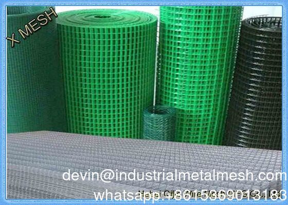 Plastik Lapisan Welded Wire Mesh Roll 2x2 Galvanized Welded Wire Mesh