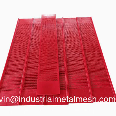 PU Mining Sieving Plate Polyurethane Vibrating Screen Mesh untuk Pemisahan Mineral