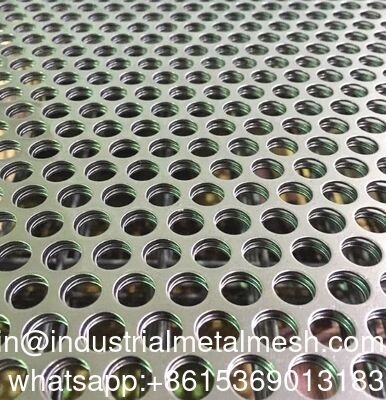 Round Hole Slotted Perforated Aluminium Stainless Galvanized Metal Mesh Panel Hot Sale di Mesir
