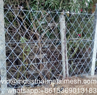 Tembok Anti-pencurian Las Penghancur Barbed Wire Las Penghancur Wire Mesh