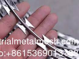 Hot Dip Galvanized Cross Type Concertina Razor Barbed Wire