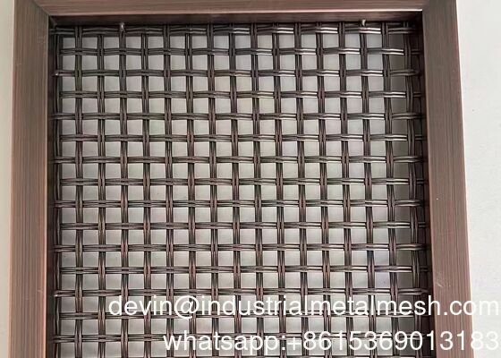Polished Dekoratif Wire Mesh stainless steel Kuningan Aluminium Konstruksi