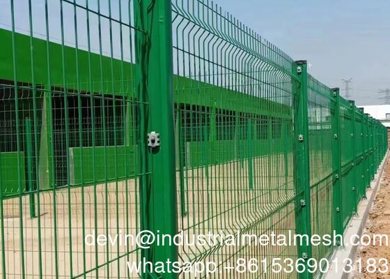 Modern 3d Curved Wire Mesh Pagar Hot Dip Galvanized Pvc Lapisan