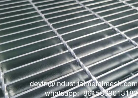 Hot Dip Galvanized Catwalk Steel Grating Bahan Bangunan Khusus Tugas Berat