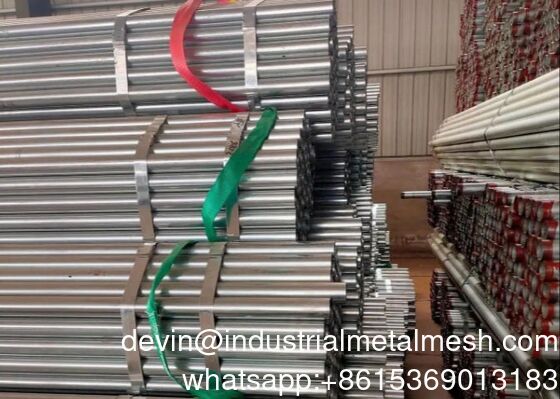 ASTM A53 Z40 Z90 Z120 Hot Dip Galvanized Pipe Gi Pipe Pre Galvanized Steel Pipe untuk Konstruksi