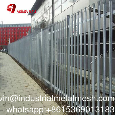 Pagar Palisade Keamanan Batang Sudut Galvanis Celup Panas untuk Eropa