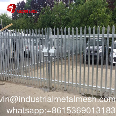 Hot DIP Galvanized Palisade Security Fencing for Decoration and Protection