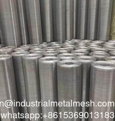 Standar 1/4 " 1/2" lubang baja Hardware Kain Galvanized Welded Wire Mesh Rolls untuk Animal Fencing