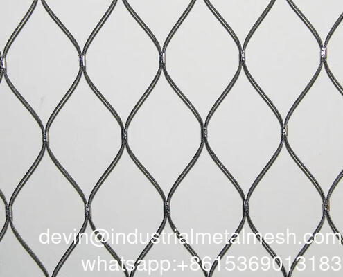 Kualitas tinggi 316 stainless steel Wire Rope Net Kabel Mesh X Tend Kabel Mesh