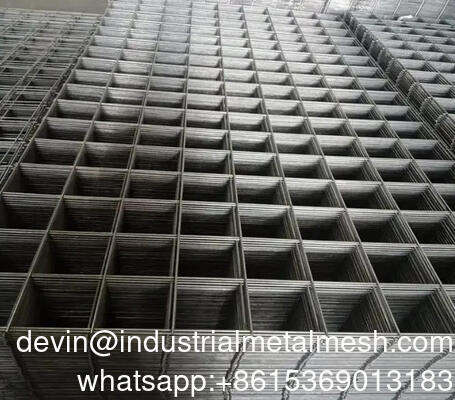 Welded Wire Mesh Panel, Black Carbon Steel 4X8FT Building Net Panel