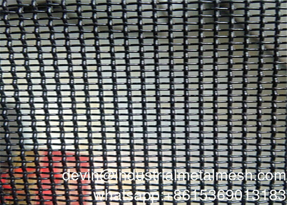 304 Bahan 090 Diameter Hitam stainless steel Security Window Screen Mesh