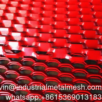 Warna abu-abu Aluminium diekspansi Metal Mesh untuk bangunan fasad