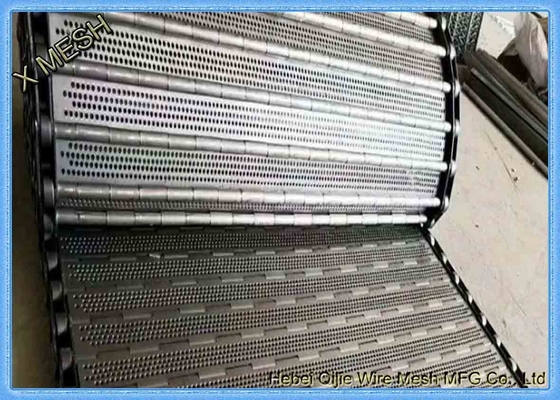 Industri Slat Chain Conveyor Belt Sistem Conveyor Fleksibel Panjang 30,000mm