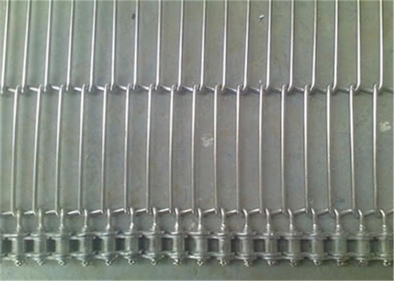 316 Stainless Steel Datar Flex 12mm Sabuk Konveyor Mesh