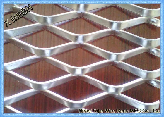 Decorative Expanded Metal Wire Mesh Panel / Metal Mesh Fencing 48" X 96" Size