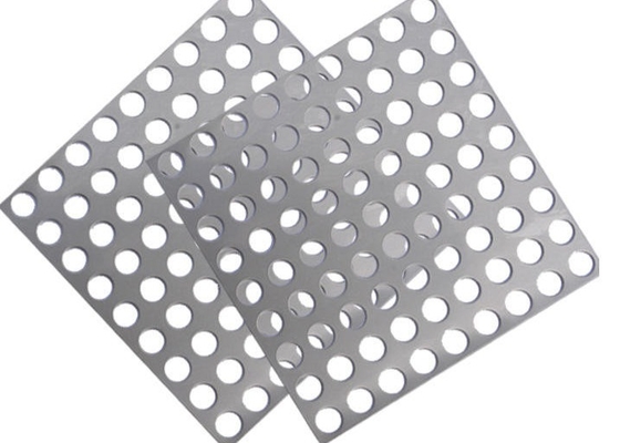 Pabrik Baja Karbon Bulat Lubang Perforated Metal Screen Mesh
