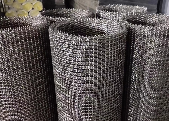 Aperture 2mm Square Stainless Steel 304 Wire Mesh Anyaman Berkerut 20x20mm