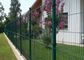Rumah Outdoor Dekoratif Welded Wire Mesh Metal Curved Panel Pagar Taman 3D